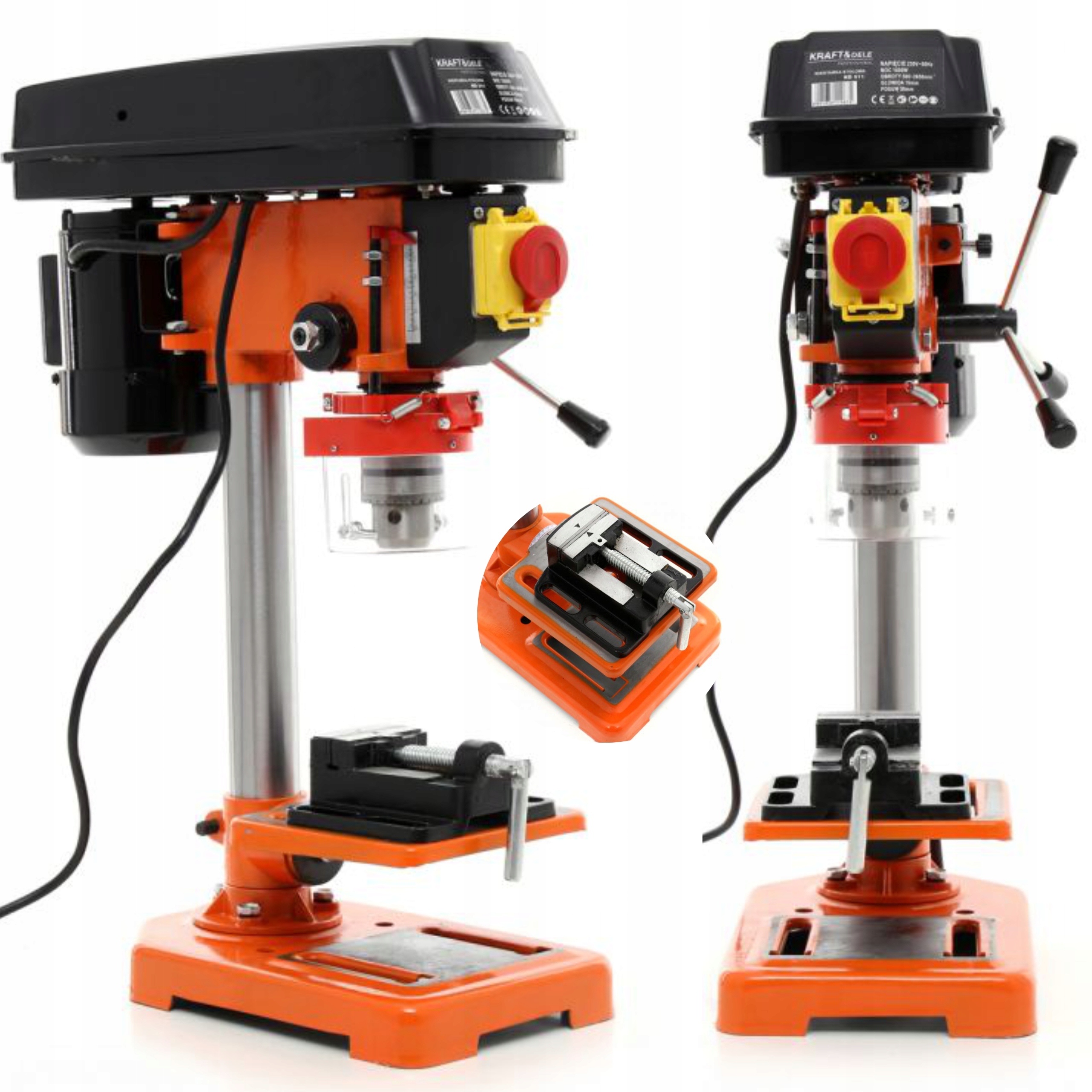 WIERTARKA STOŁOWA SŁUPOWA KOLUMNOWA 1600W 16mm 2650rpm POSUW 50cm + IMADŁO