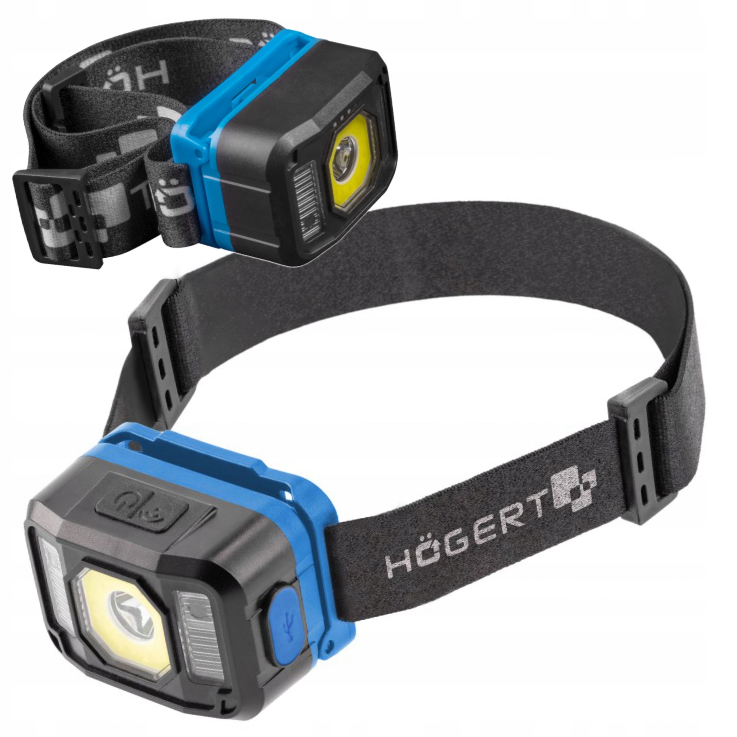 HOEGERT LATARKA CZOŁOWA LED COB CZOŁÓWKA CZUJNIK RUCHU IPX4 120LM HT1E422