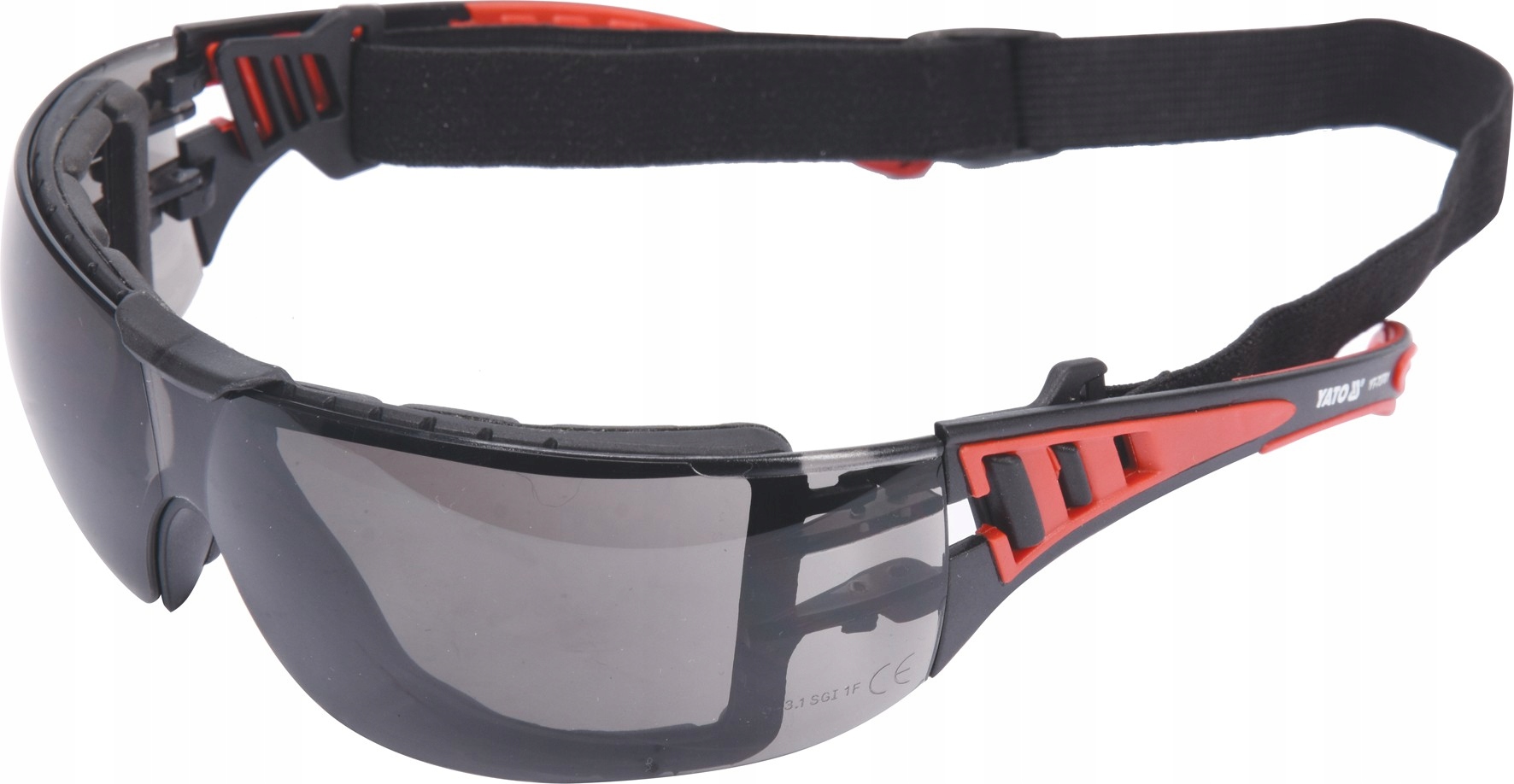 YATO GOGLE OKULARY OCHRONNE SZARE Z PASKIEM