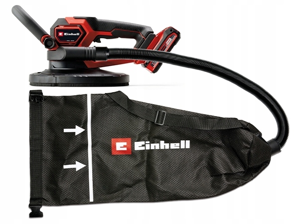 EINHELL SZLIFIERKA AKUM DO GIPSU BEZSZCZOTKOWA 18V+WOREK TP-DWS 18/225 SOLO