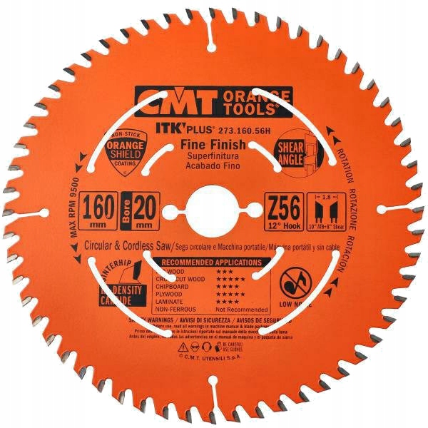 CMT TARCZA PIŁA ULTRACIENKA CIĘCIE POPRZECZNE DREWNA 250X30MM 273.250.80M