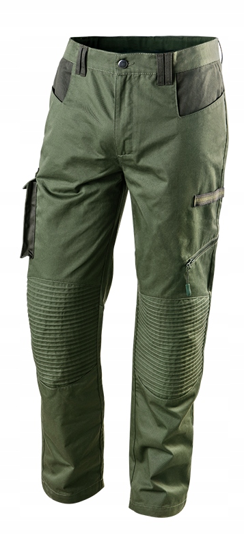 NEO SPODNIE ROBOCZE CAMO OLIVE LEŚNIKA DO PASA SURVIVAL 81-222 S/48