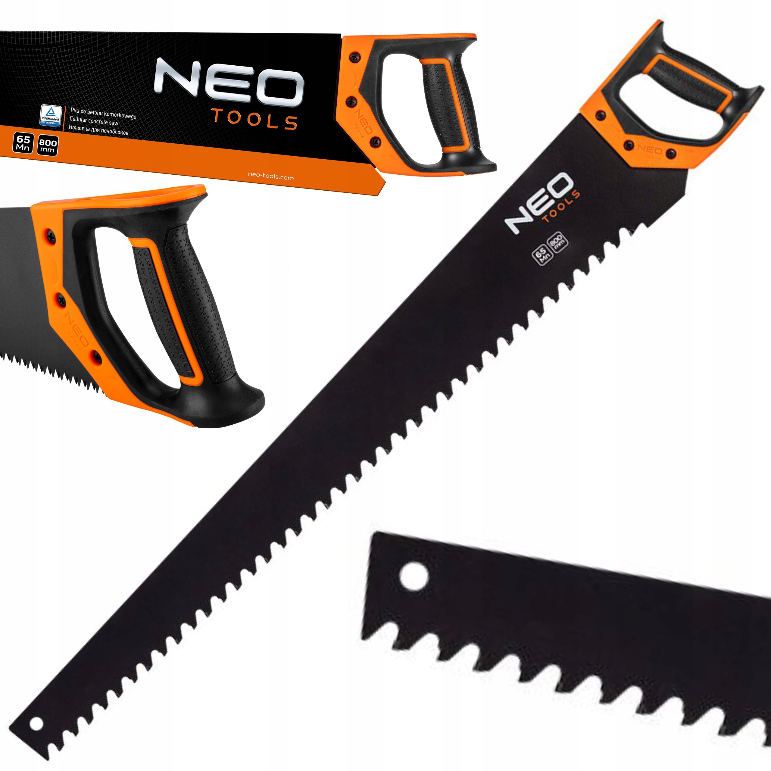 NEO TOOLS RĘCZNA PIŁA DO BLOCZKÓW Z BETONU KOMÓRKOWEGO 800mm 23 ZĘBY 41-201