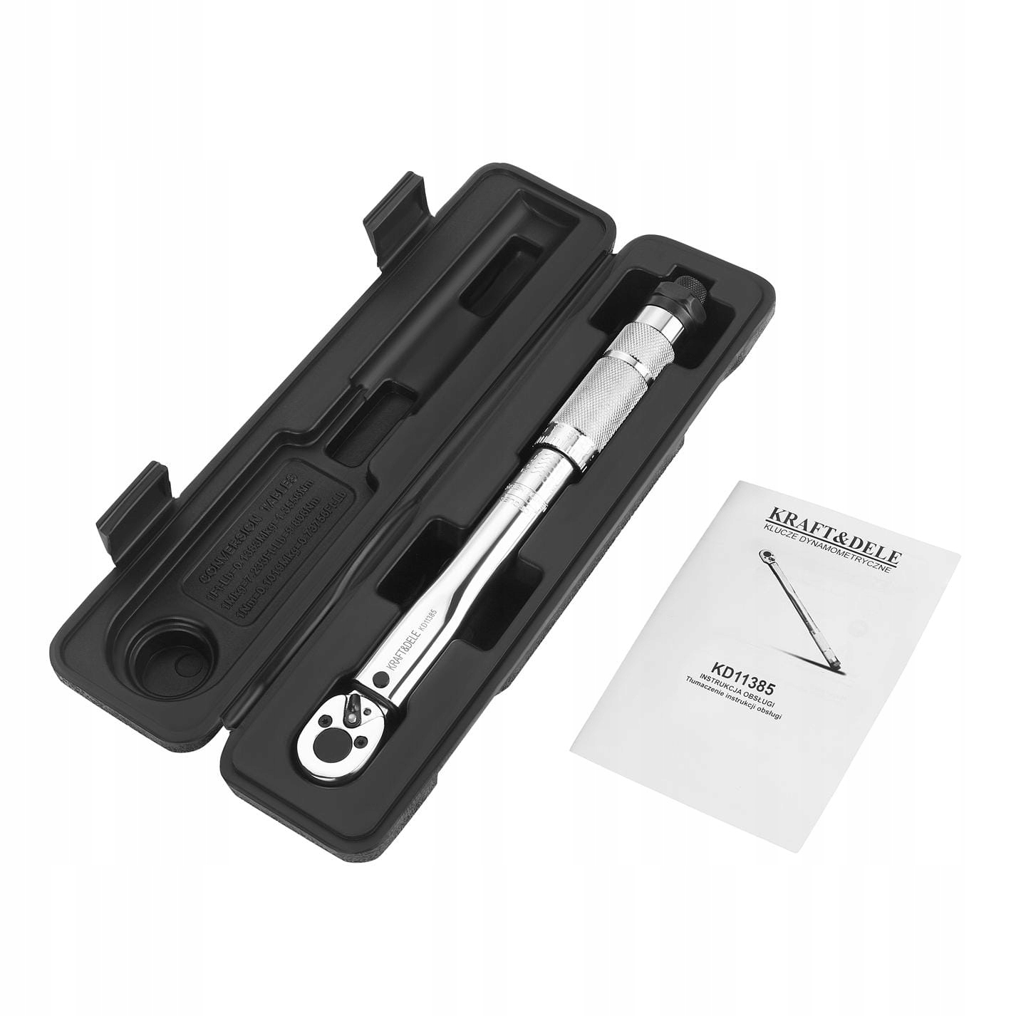 KRAFT KLUCZ DYNAMOMETRYCZNY GRZECHOTKA 1/4" 5-25Nm SOLIDNY WALIZKA KD11385