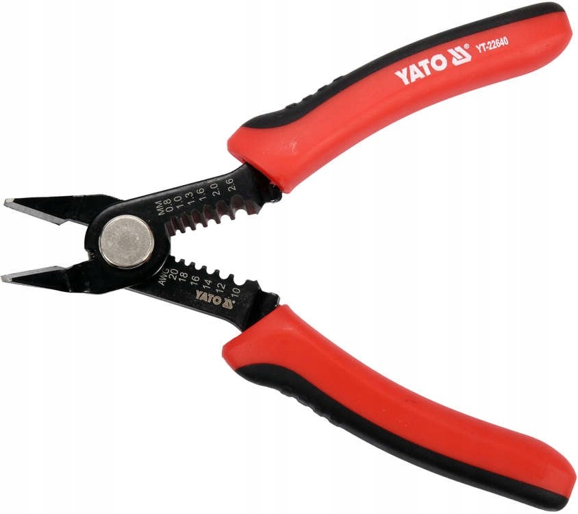 YATO OBCINAK ELEKTRYCZNY 140MM DO ŚCIĄGANIA IZOLACJI 0.8-2.6MM2 YT-22640