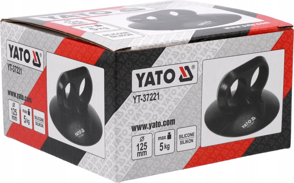 YATO PRZYSSAWKA GLAZURNICZA GUMOWA UCHWYT O125mm 5kg YT-37221