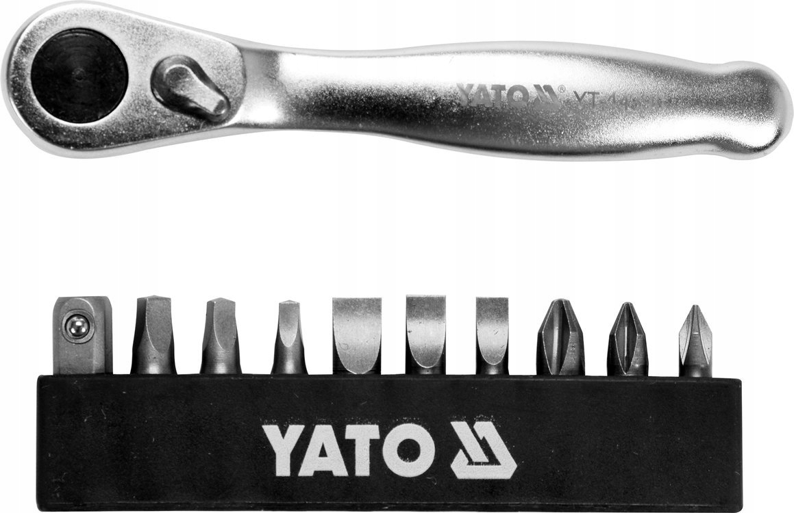 YATO BITY ZESTAW BITÓW GRZECHOTKĄ WKRĘTAK KOŃCÓWKI YT-14390