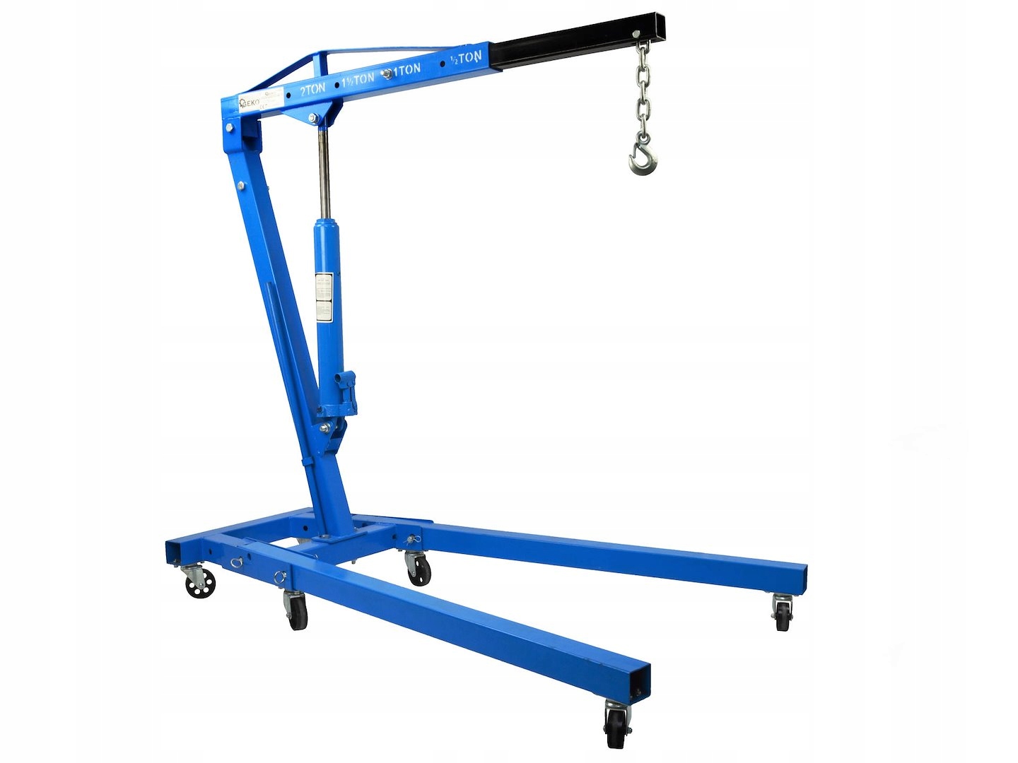 ŻURAW WARSZTATOWY 2T WYSIĘGNIK 4 STOPNIOWA BLOKADA 500-200KG GEKO G02080