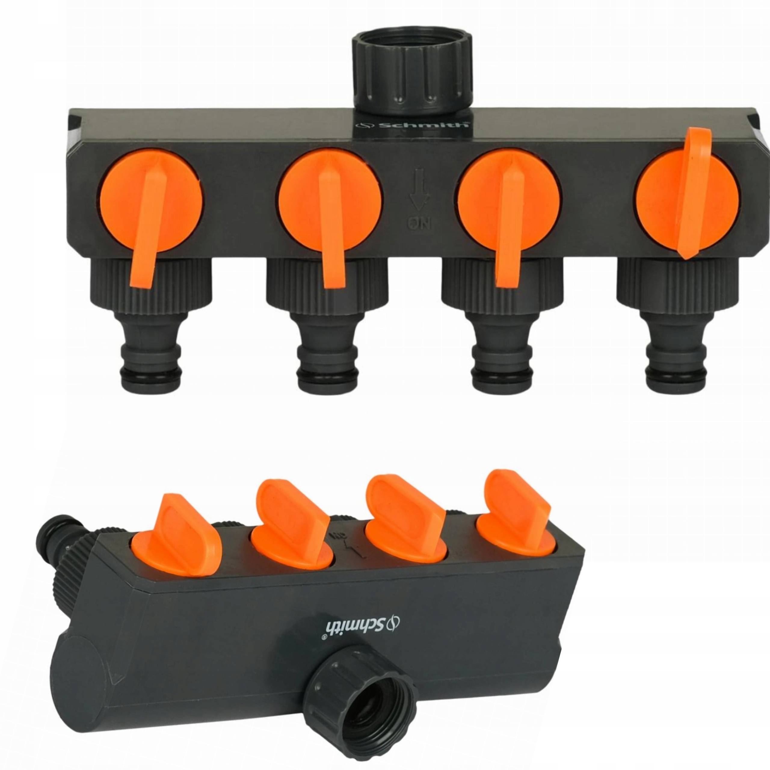 SCHMITH POCZWÓRNY ROZDZIELACZ WĘŻA Z ZAWORKAMI 1/2" SCH14W02209