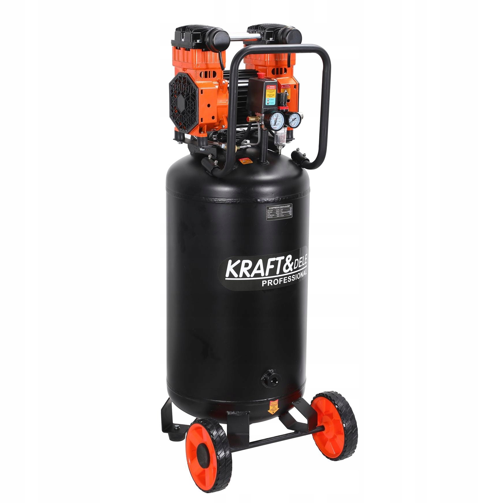 KOMPRESOR BEZOLEJOWY PIONOWY 100L 10BAR 3kW KRAFT&DELE WYDAJNY KD1389