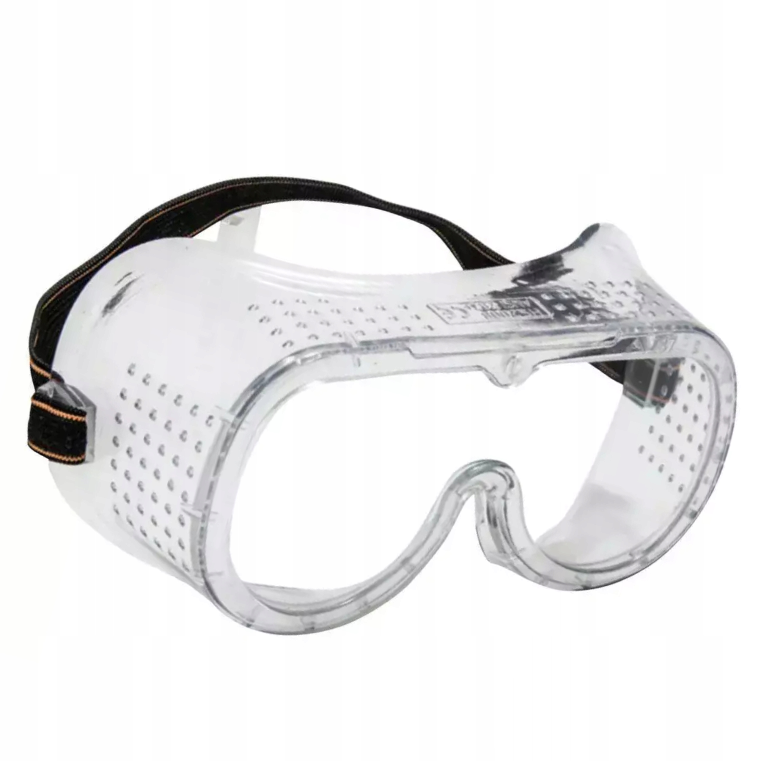 DEDRA GOOGLE OKULARY OCHRONNE BHP POLIWĘGLAN Z ELASTYCZNĄ GUMKĄ BH1055