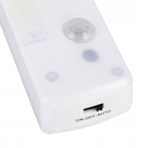 VOREL LAMPKA NOCNA COB LED 120LM CZUJNIK RUCHU I ZMIERZCHU 3AAA BIAŁA 82830