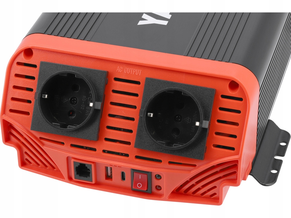 YATO PRZETWORNICA NAPIĘCIA PRĄDU STAŁEGO 12/230V 1000W USB-C CZYSTY SINUS
