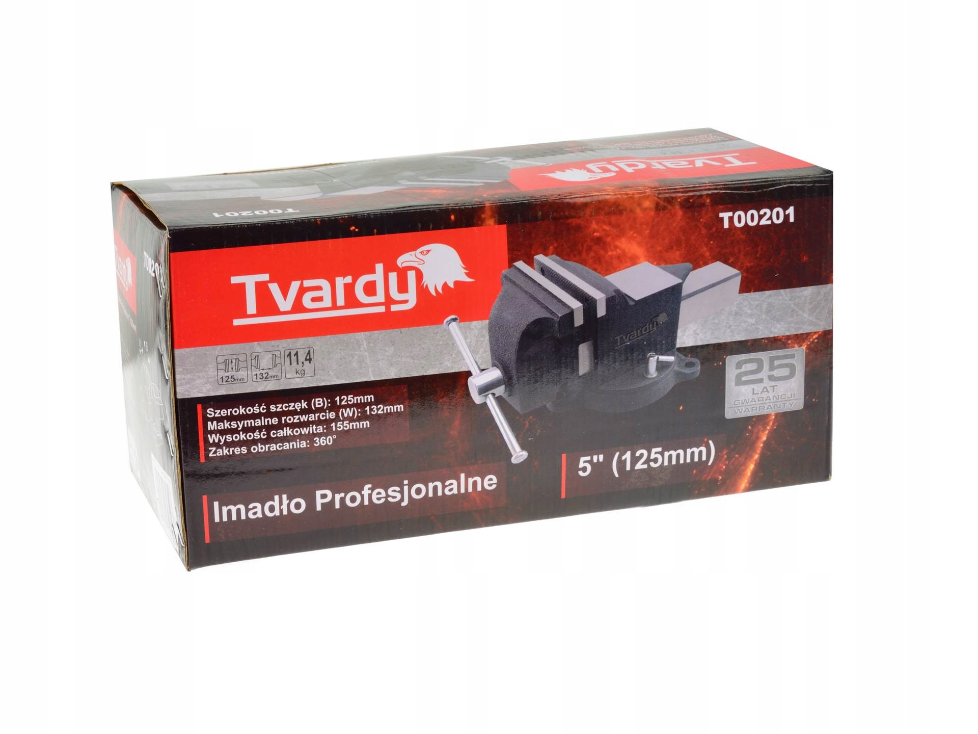 IMADŁO ŚLUSARSKIE STALOWE 125MM 25GW OBROTOWE 360