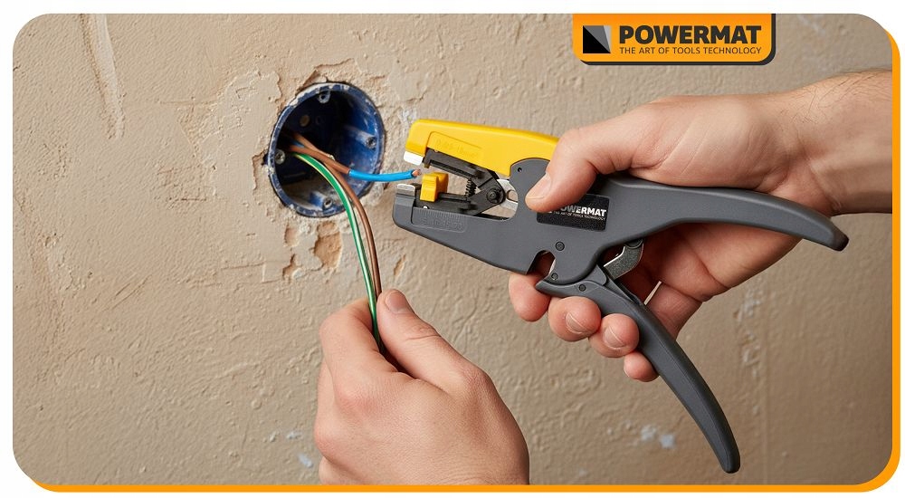 ŚCIĄGACZ DO IZOLACJI KABLI PRZEWODÓW AUTOMATYCZNE SZCZYPCE 0,03-10 MM2 2w1