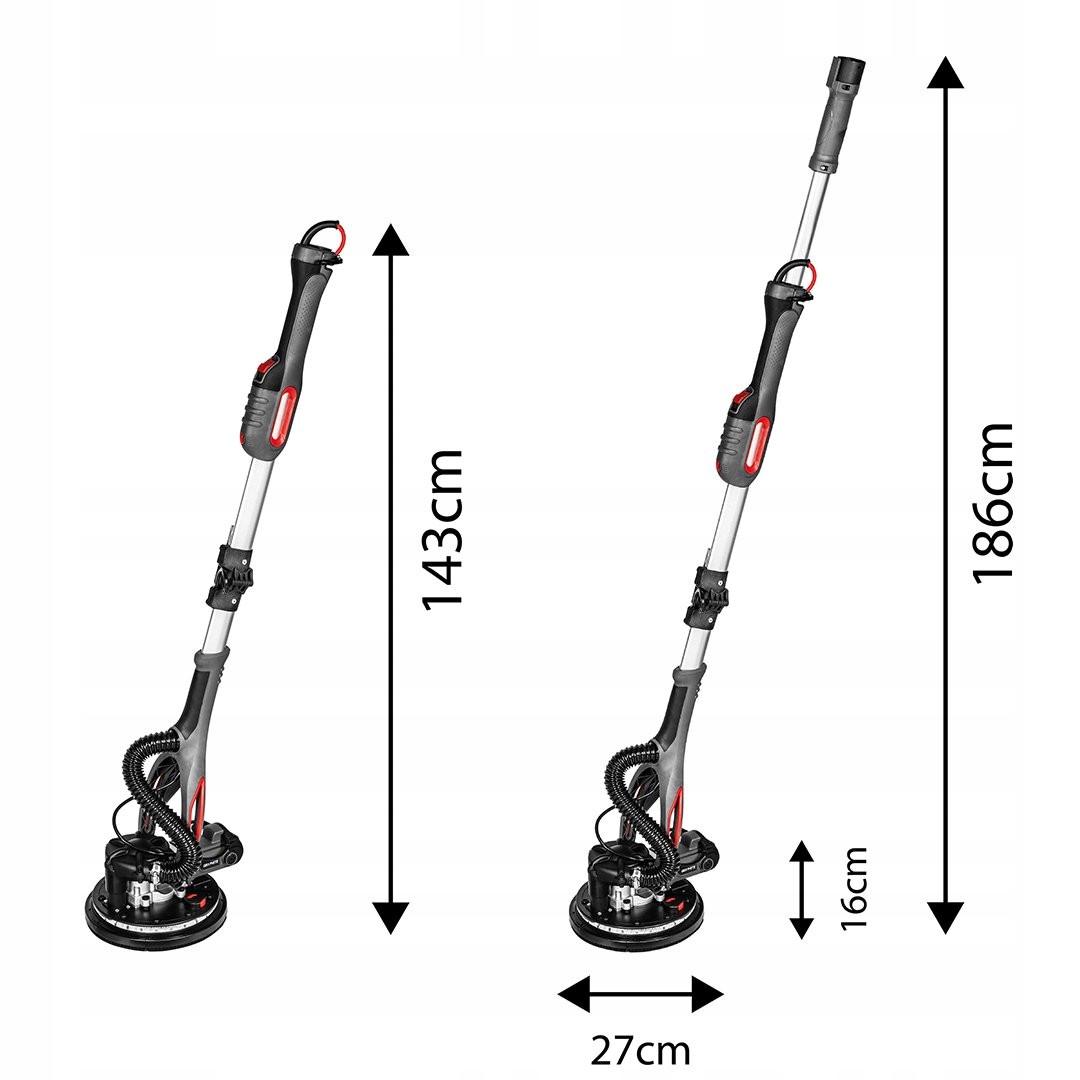 GRAPHITE SZLIFIERKA DO GIPSU ŻYRAFA 215MM 800W LED