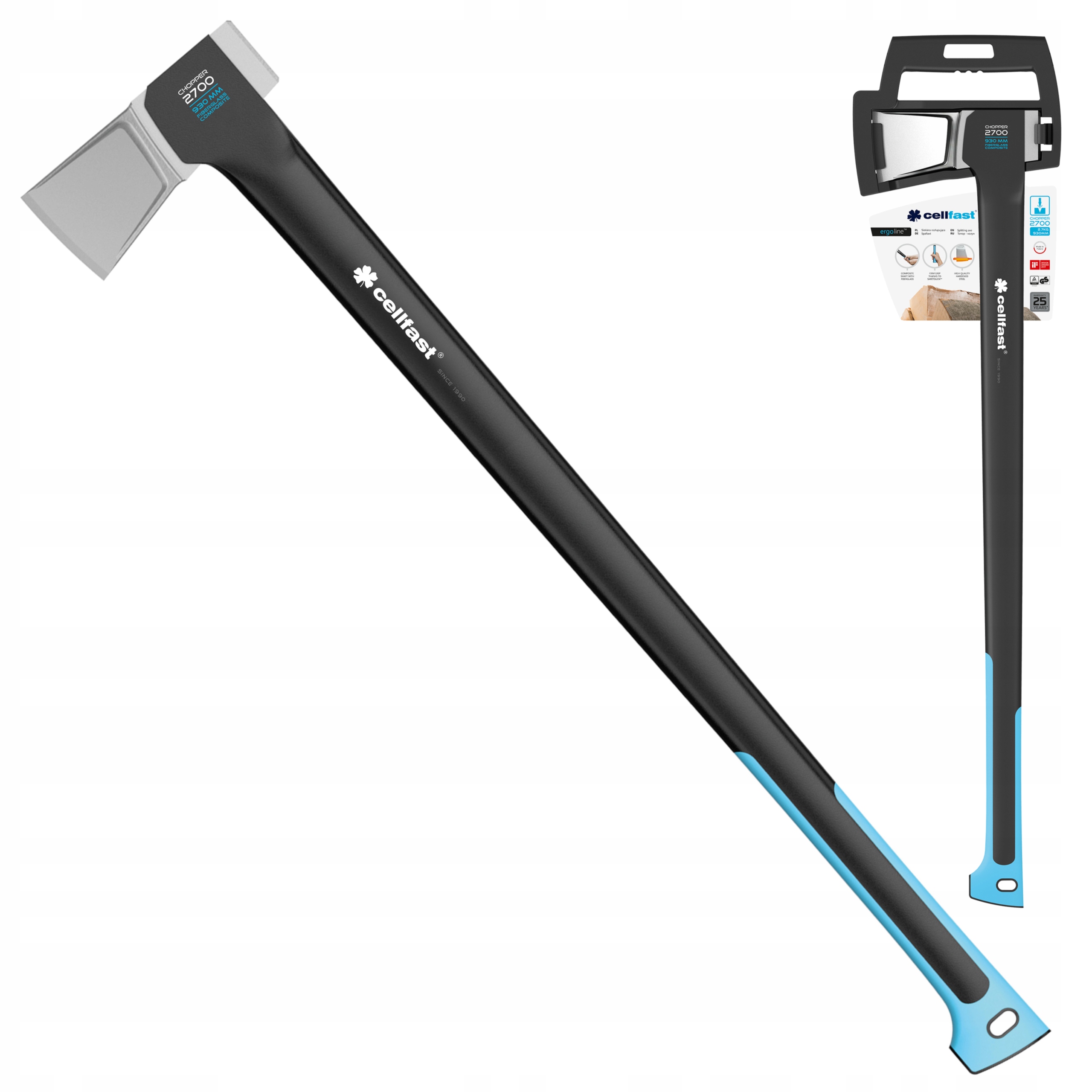 CELLFAST ERGO SIEKIERA ROZŁUPUJĄCA C2700 2,7Kg 930MM DO ŁUPANIA PNI KLIN