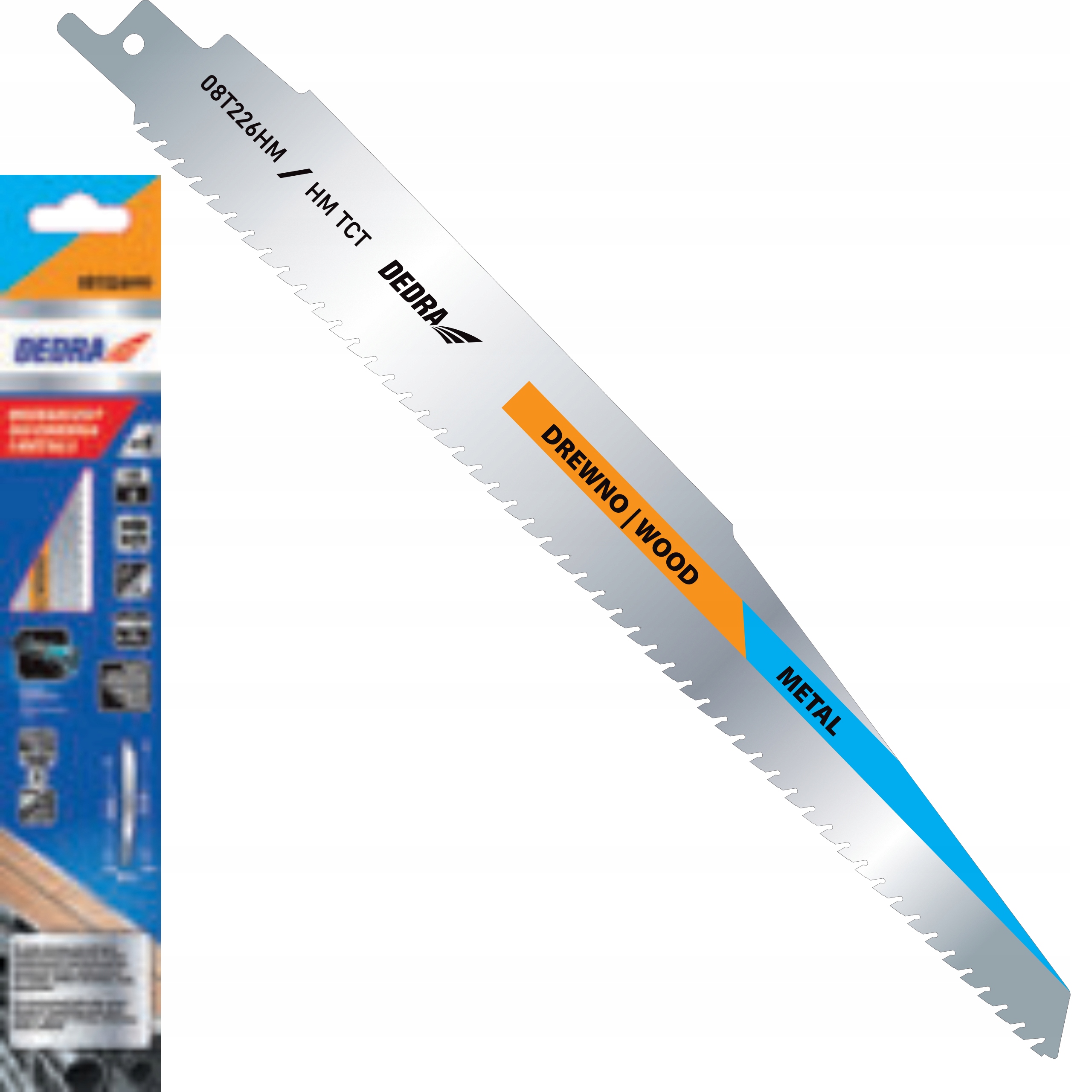 DEDRA BRZESZCZOT PIŁY SZABL LISICY WIDIA DO DREWNA METALU 228/200mm HM/TC