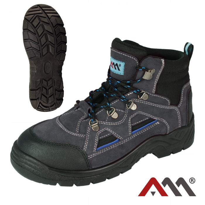 BUTY ROBOCZE TRZEWIKI SKÓRZANE WELUROWE SB SRC STALOWY PODNOSEK BTMAS r. 39