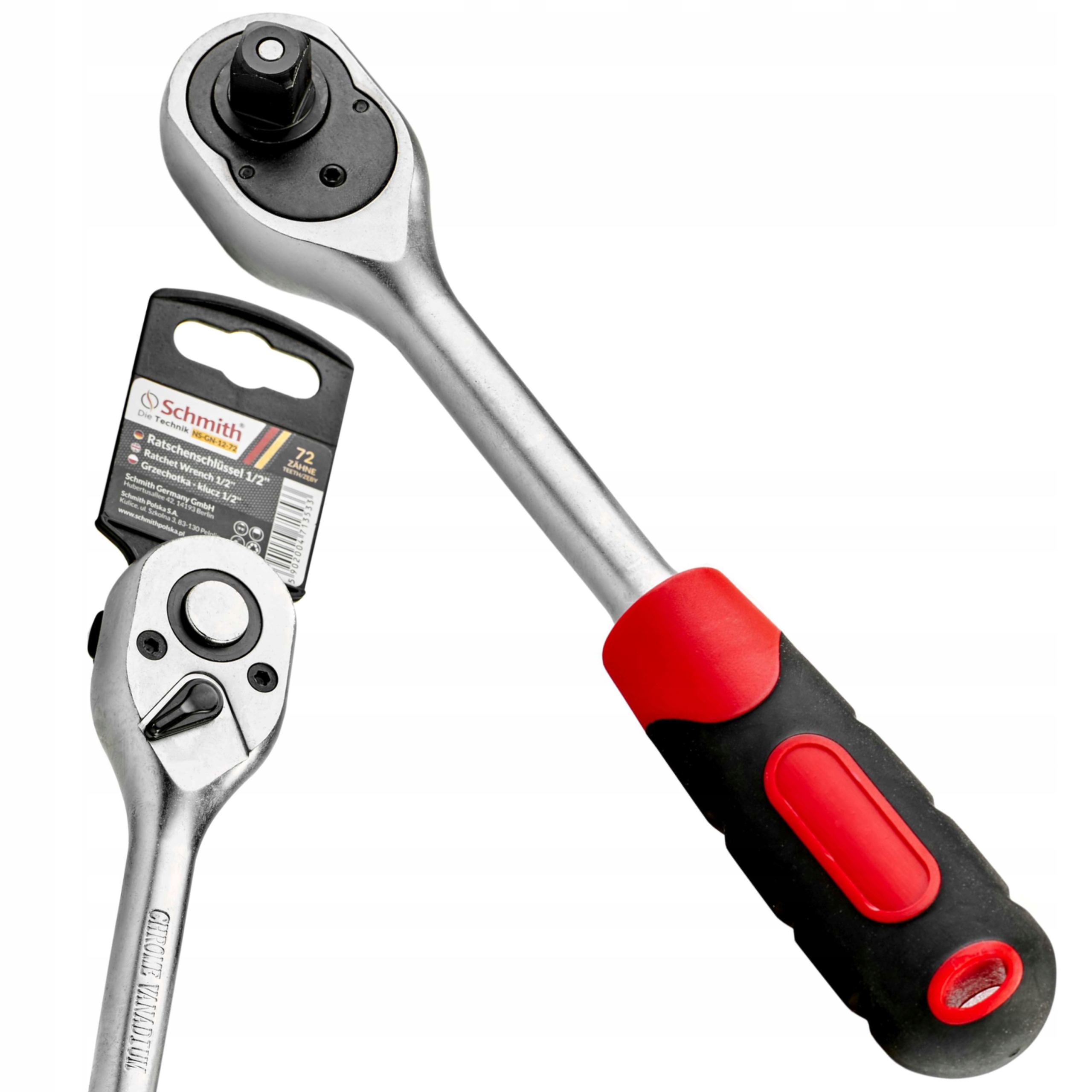 GRZECHOTKA 1/2'' 72-ZĘBY SCHMITH NS-GN12-72