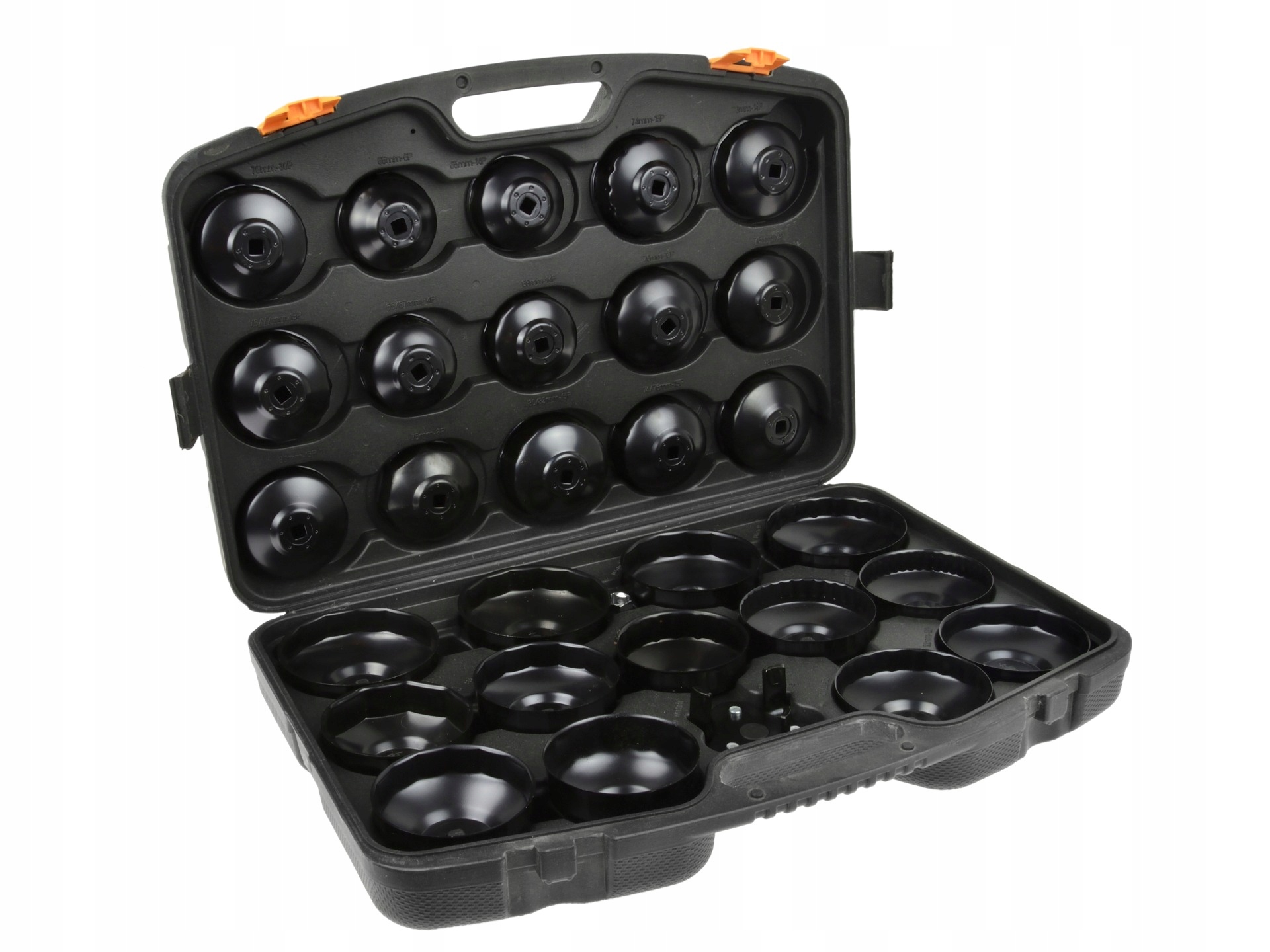 GEKO KLUCZE NASADOWE DO FILTRÓW OLEJU NASADKI ZESTAW 30 KLUCZ 65-120mm