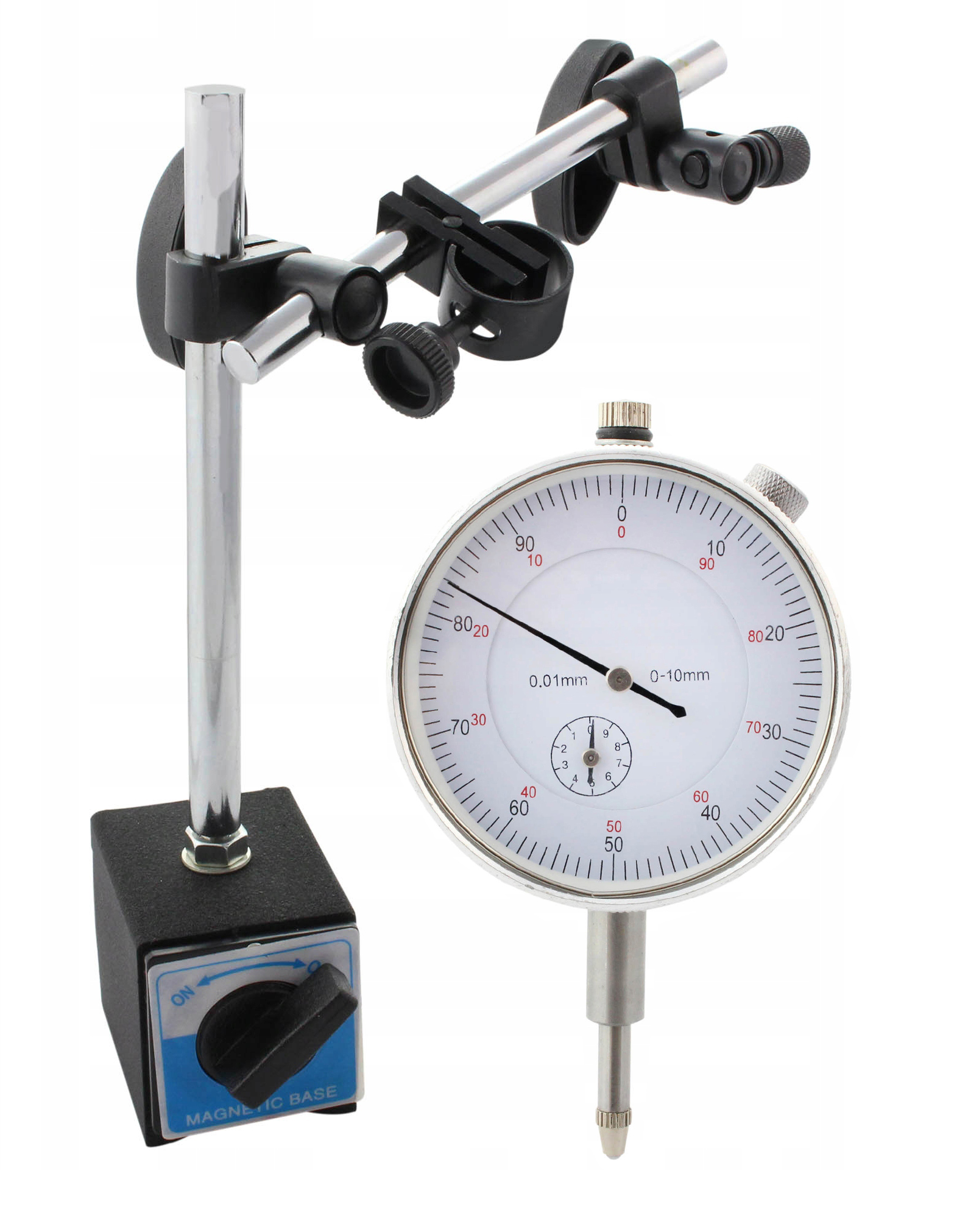 CZUJNIK ZEGAROWY STATYW MAGNETYCZNY 0-10MM ZESTAW