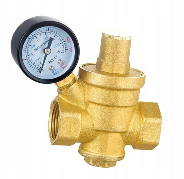 IBO ZAWÓR REDUKTOR CIŚNIENIA WODY REGULATOR 1" CAL DN25 + MANOMETR