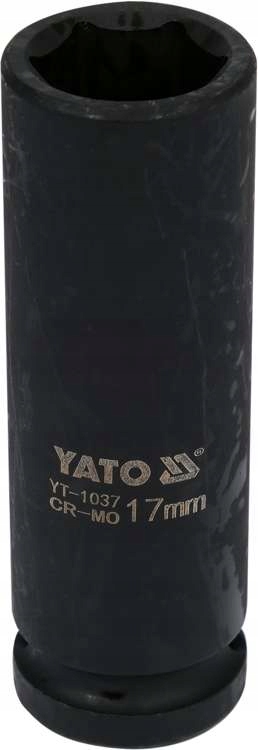 YATO NASADKA UDAROWA SZEŚCIOKĄTNA DŁUGA 1/2 17MM AS-DRIVE STAL CRMO YT-1037