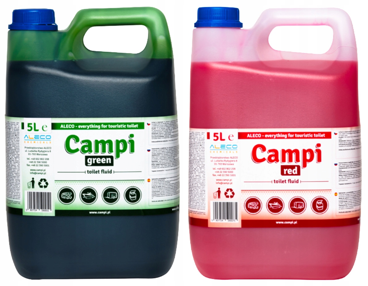 PŁYN DO TOALET TURYSTYCZNYCH CAMPI BLUE 2x5L JACHT