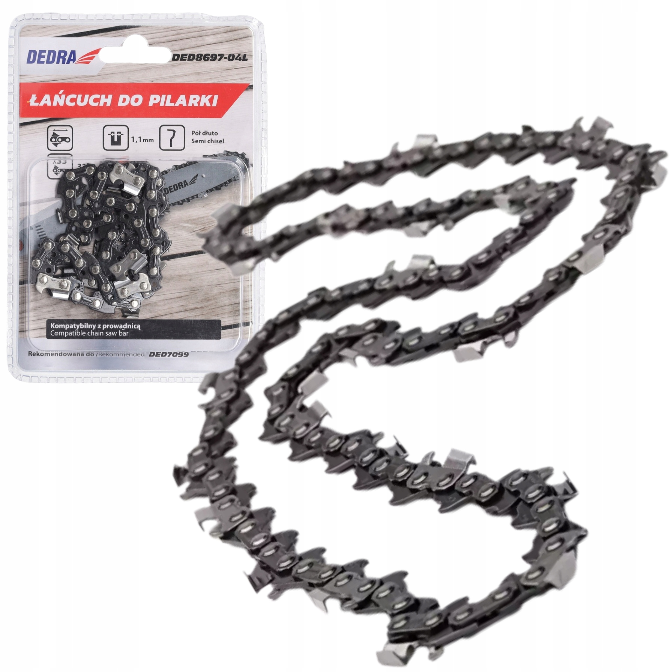 DEDRA ŁAŃCUCH DO PILARKI DED7099 4" 26 OGNIW, 0,3" 1,1MM GARDEN DED8697-04L