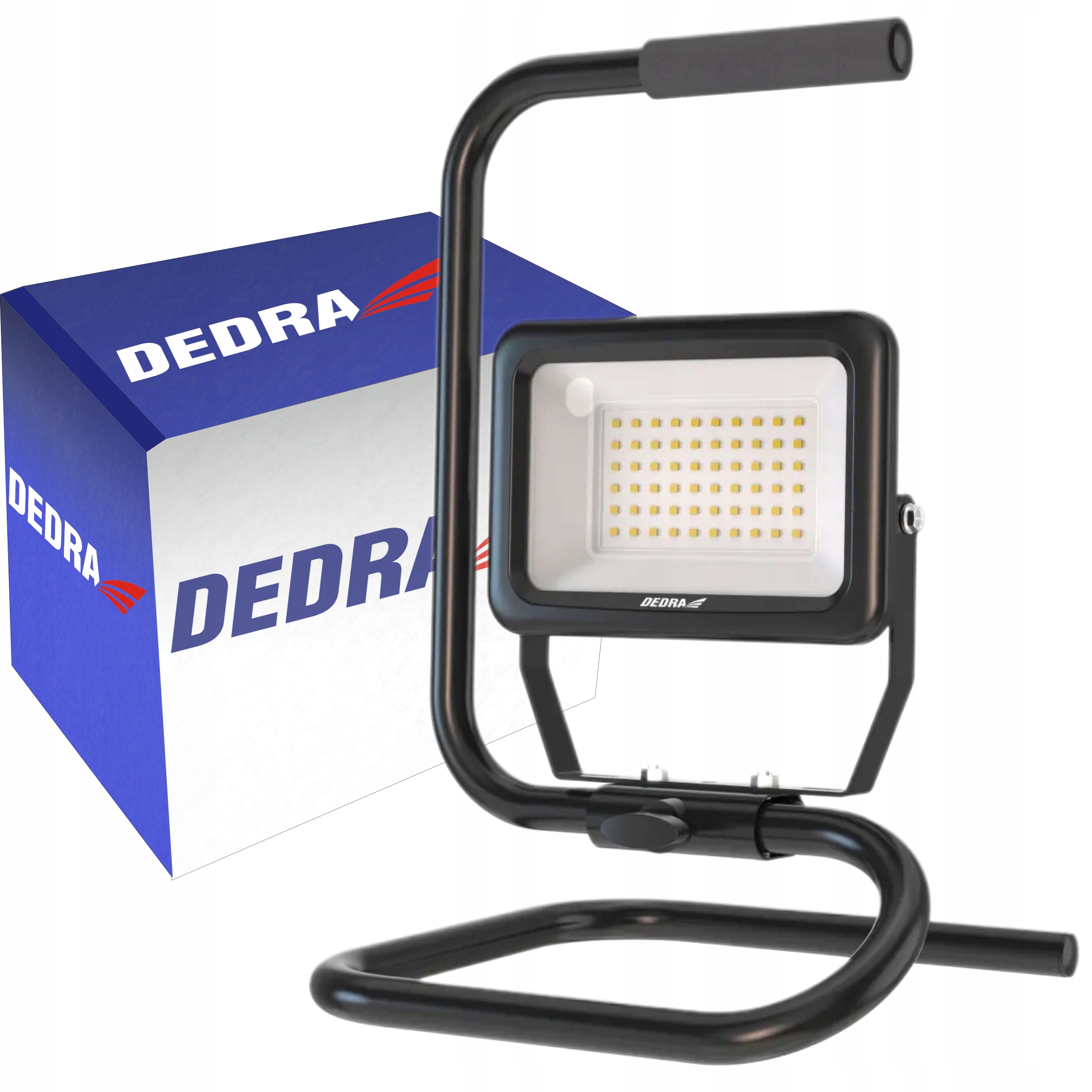DEDRA LAMPA WARSZTATOWA LED STOJAK REFLEKTOR PRZENOŚNY BUDOWLANA 50W 1073-5