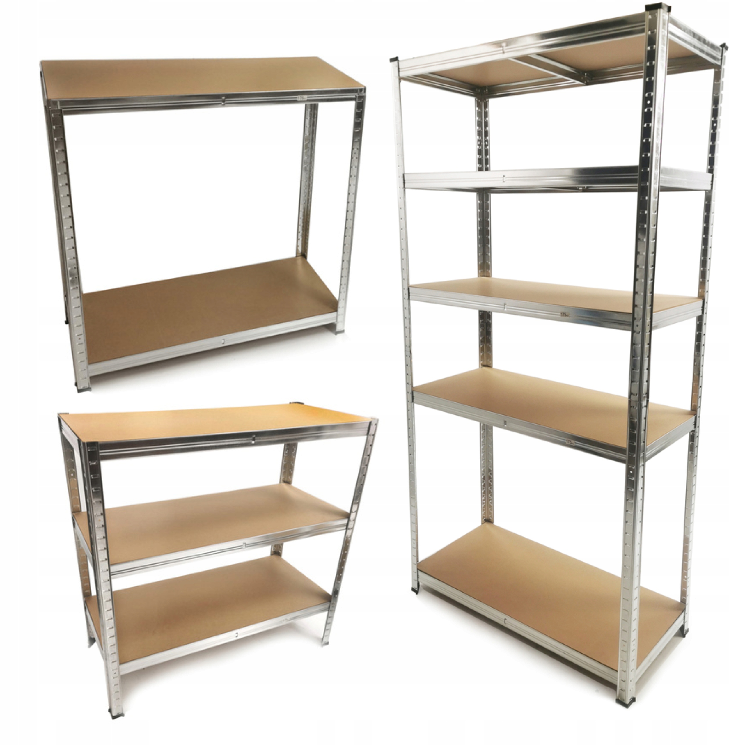 REGAŁ METALOWY MAGAZYNOWY WARSZTATOWY GARAŻOWY Z PÓŁKAMI 2W1 180x90x40
