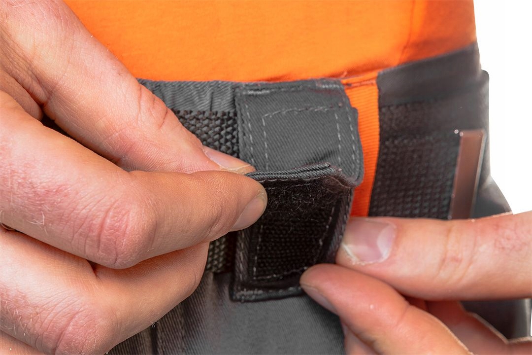 NEO KRÓTKIE SPODENKI SPODNIE 100% COTTON KIESZENIE +PASEK 81-331 R. S/48