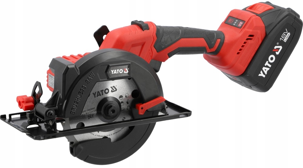 YATO PILARKA PIŁA TARCZOWA AKUMULATOROWA BEZSZCZOTKOWA 18V 140MM +2x4Ah