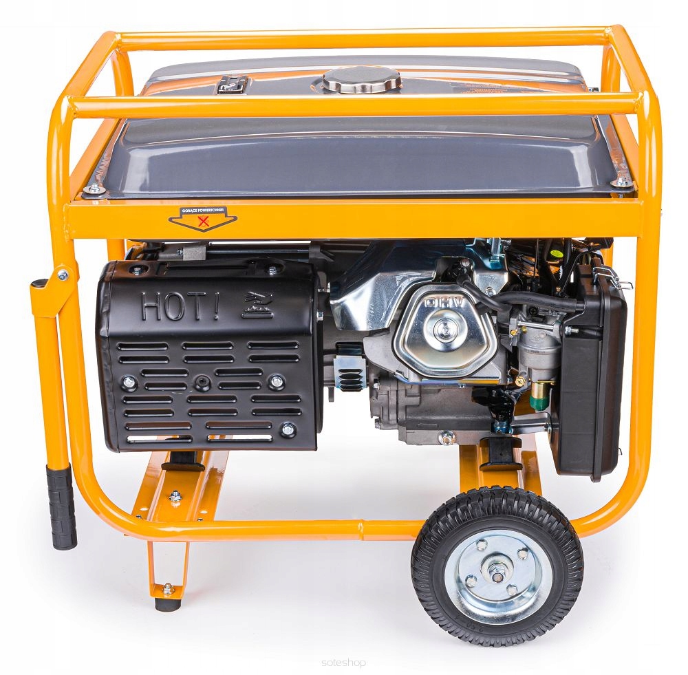 POWERMAT AGREGAT PRĄDOTWÓRCZY GENERATOR 6500W 13 KM 230V Rozruch +2x OLEJ