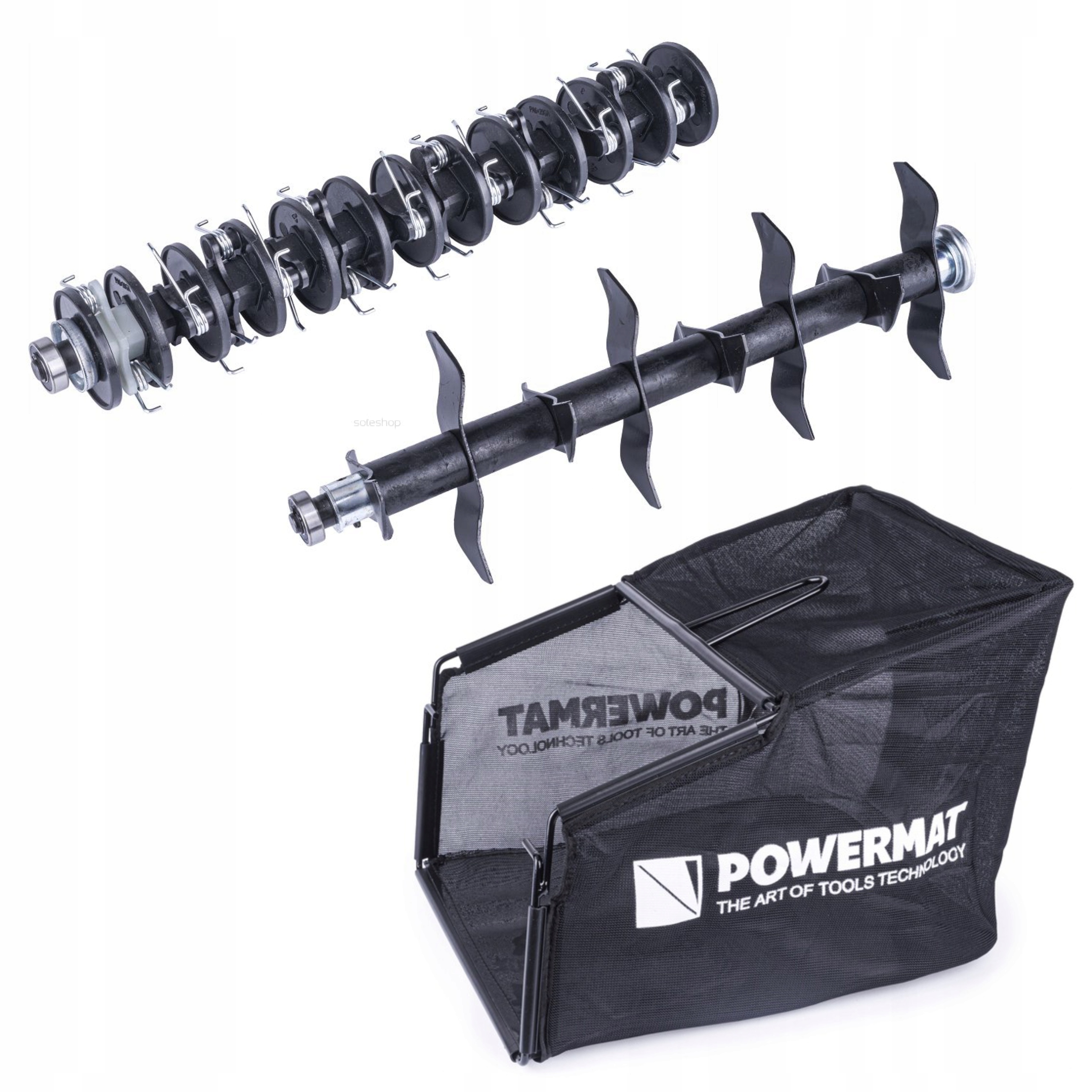 AERATOR WERTYKULATOR ELEKTRYCZNY Z KOSZEM 3w1 2550W WAŁKI 38CM +PRZEDŁUŻACZ