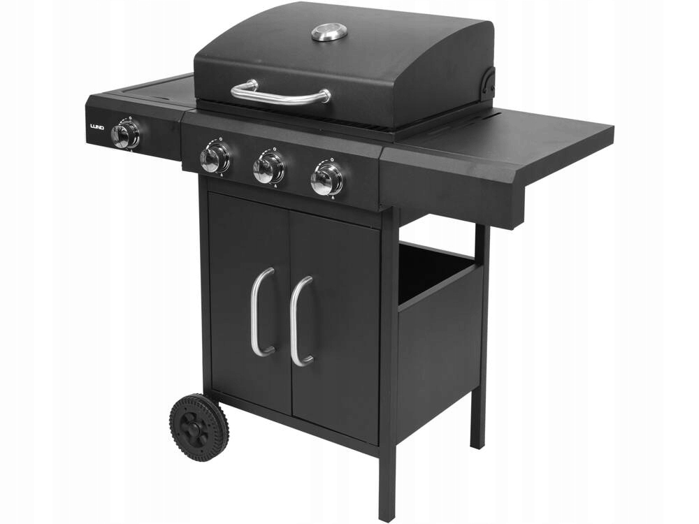 LUND GRILL GAZOWY OGRODOWY 3 +1 11,6kW 106 × 52,8 × 101,6 CM STAL 99646