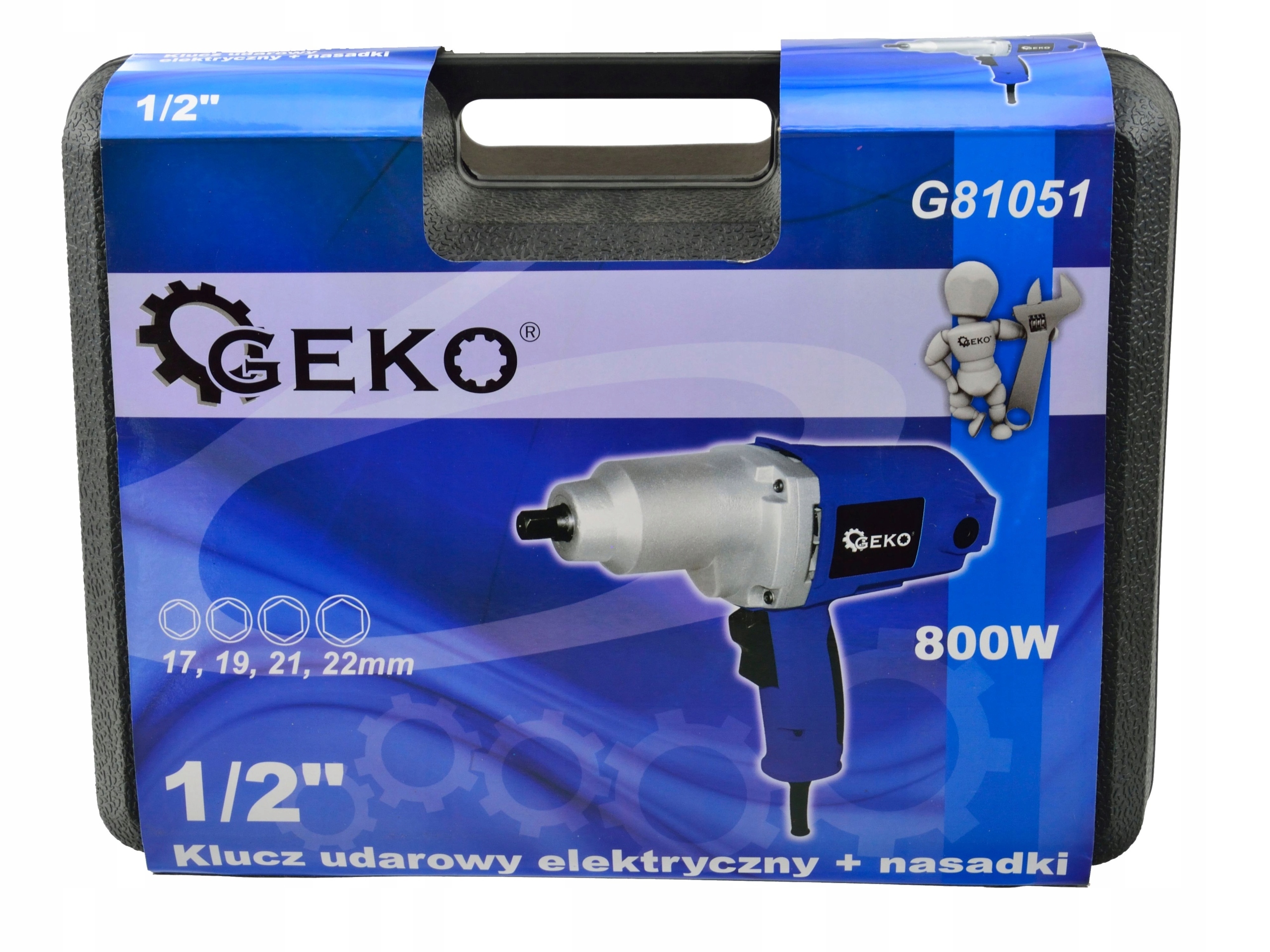 KLUCZ UDAROWY ELEKTRYCZNY DO KÓŁ 800W NASADKI
