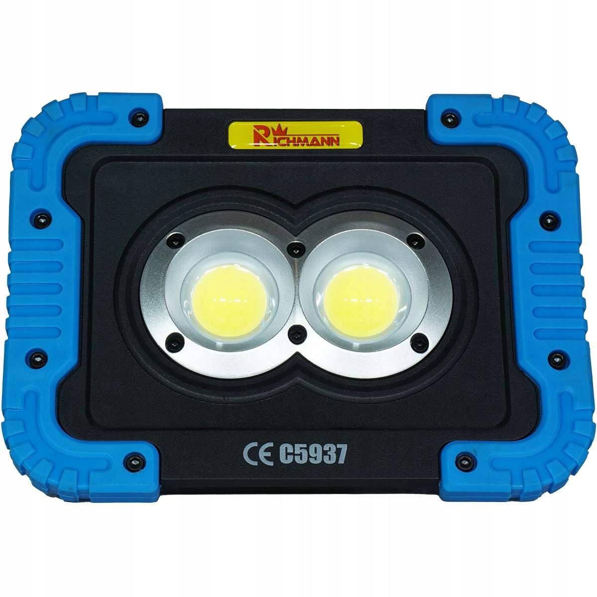 RICHMANN HALOGENOWA LAMPA AKUMULATOR LED 2 X10W WARSZTATOWA BUDOWLANA C5937