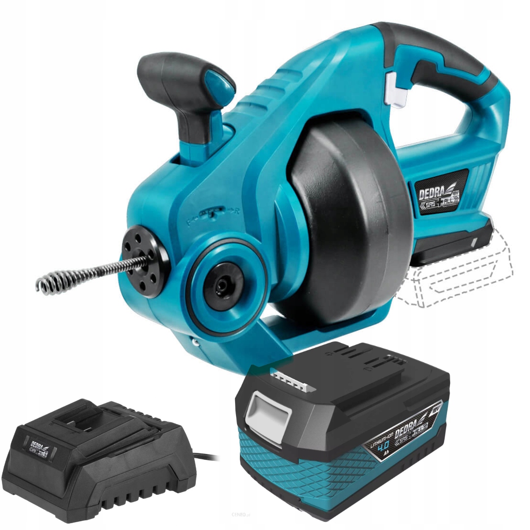 DEDRA PRZEPYCHACZ DO RUR AKUMULATOROWY 18V +4Ah