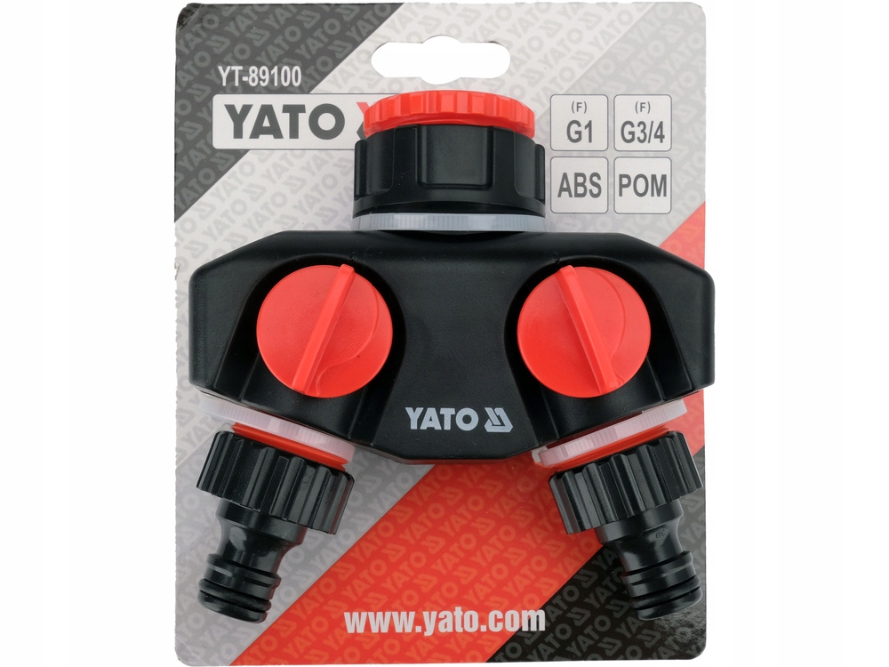 YATO ROZDZIELACZ PRZYŁĄCZE KRANOWE Z 2 WYJŚCIAMI 3/4"-1"YT-89100