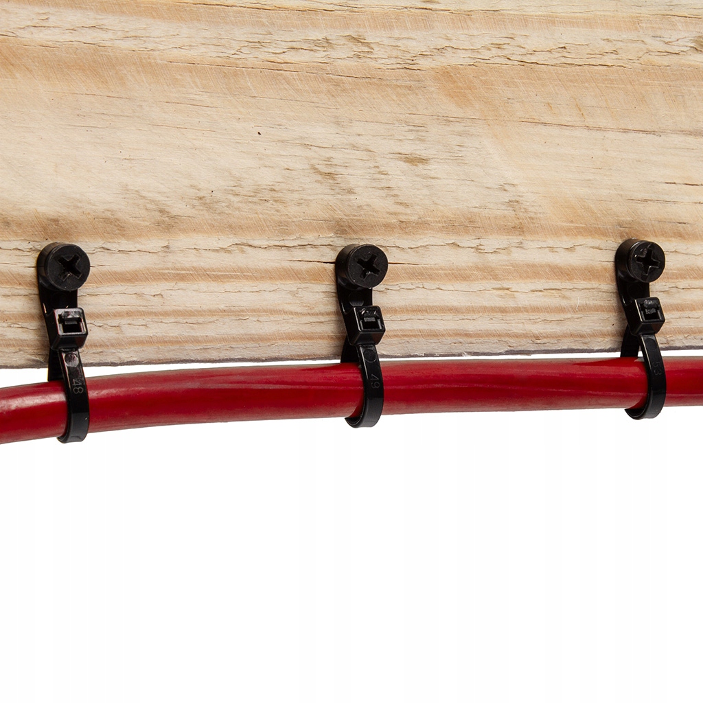 ZESTAW OPASEK KABLOWYCH Z OCZKIEM 3.5x150x4MM 50SZT. CZARNE MAR-POL M66581