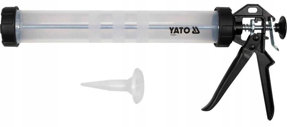YATO PRZEŹROCZYSTY WYCISKACZ RUROWY DO MAS GĘSTYCH KLEJU ITP 600ml YT-67571
