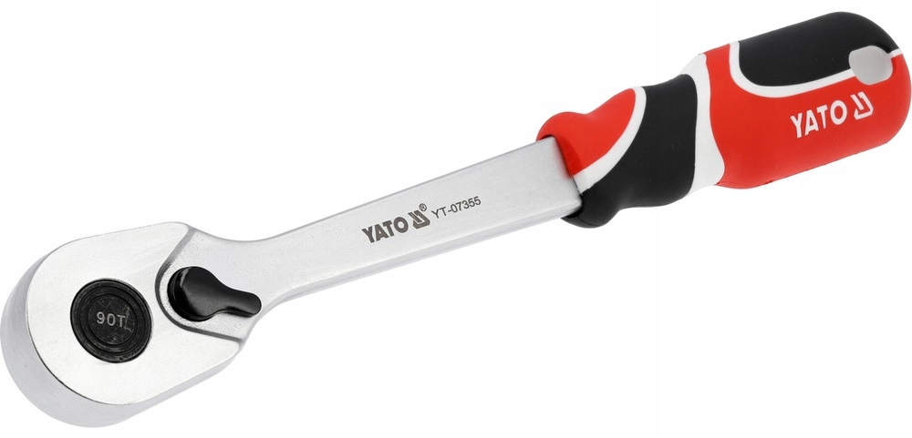 YATO KLUCZ GRZECHOTKA PROSTA 1/2" 256mm 90T 1000Nm DO NASADEK YT-07355