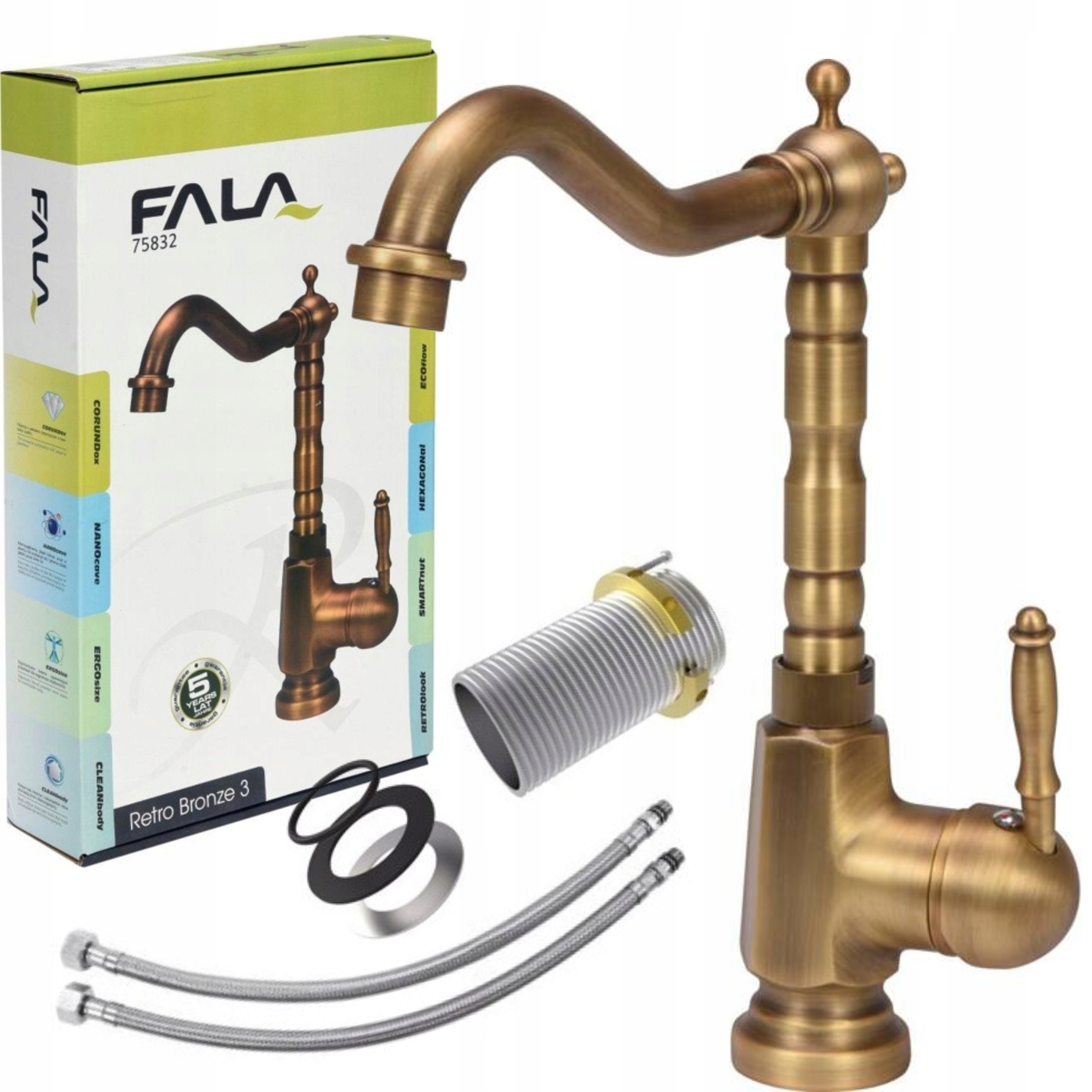 FALA BATERIA KUCHENNA ZLEWOZMYWAKOWA RETRO BRONZE 3 VINTAGE 75832