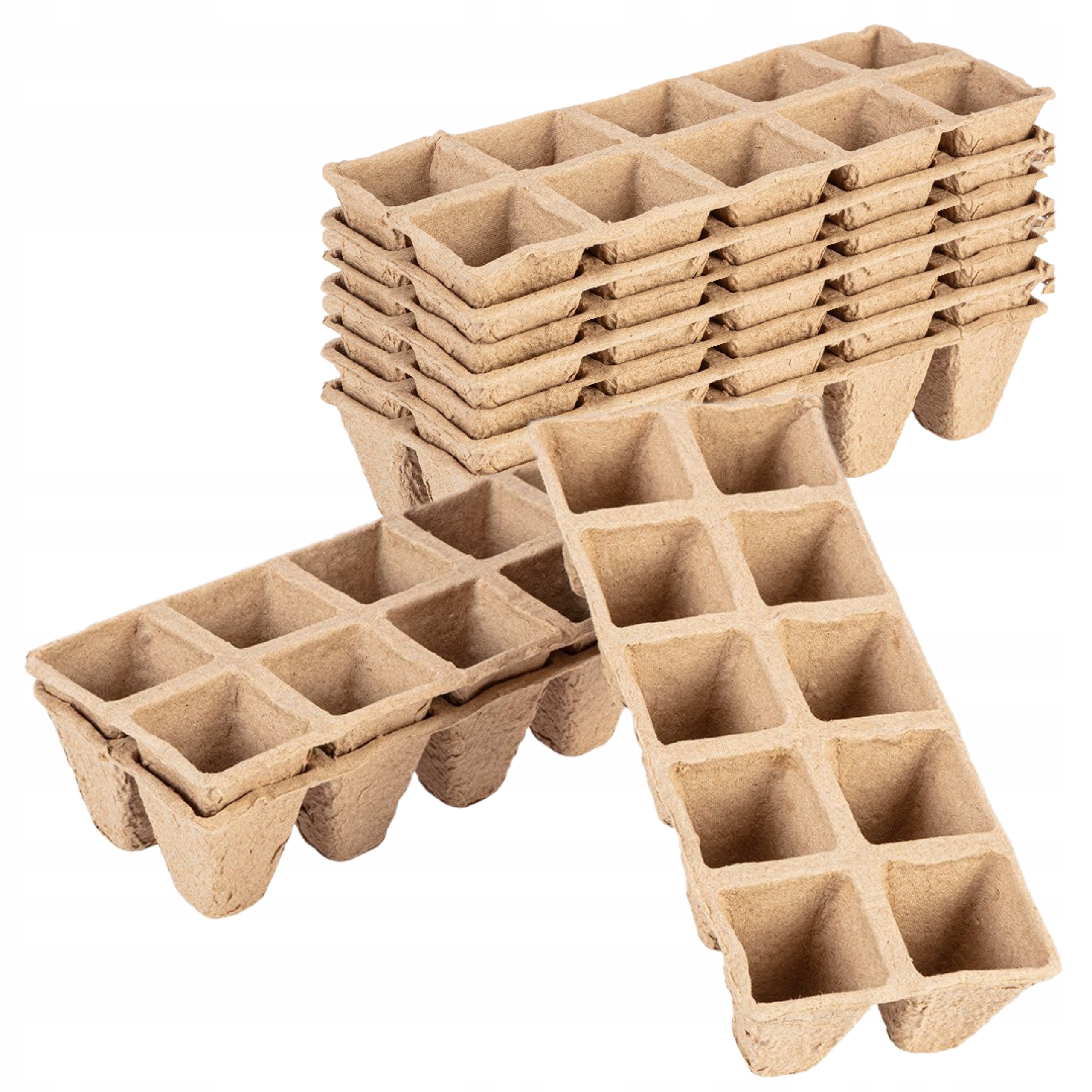 VERTO Rozsadniki doniczki torfowe biodegradowalne MAŁE 10 sztuk 15G466