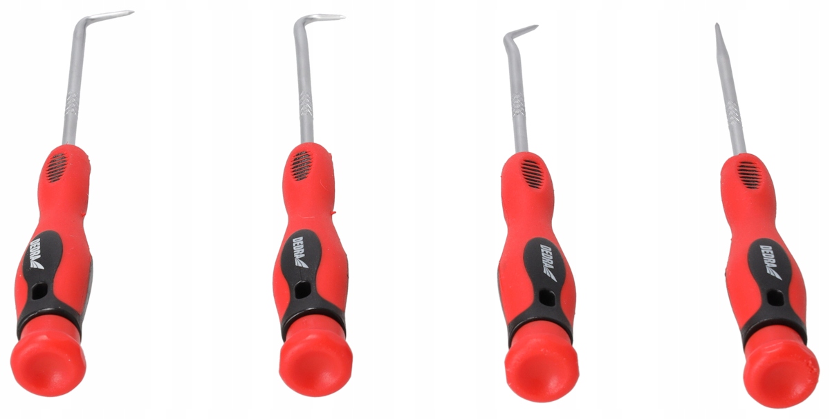 DEDRA ZESTAW HAKÓW HAKI HACZYKI Z RĘKOJEŚCIĄ 4 SZTUKI 150 MM PRECYZYJNE