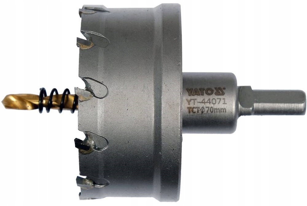 OTWORNICA DO METALU 70 MM Z WĘGLIKIEM SPIEKANYM YG10X KORONKA TCT YATO