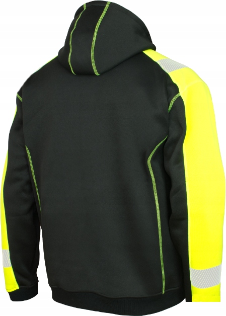 BLUZA ROBOCZA DZIANA OSTRZEGAWCZA Z KAPTUREM ODBLASKOWA CLASSWORK B/Y R.3XL