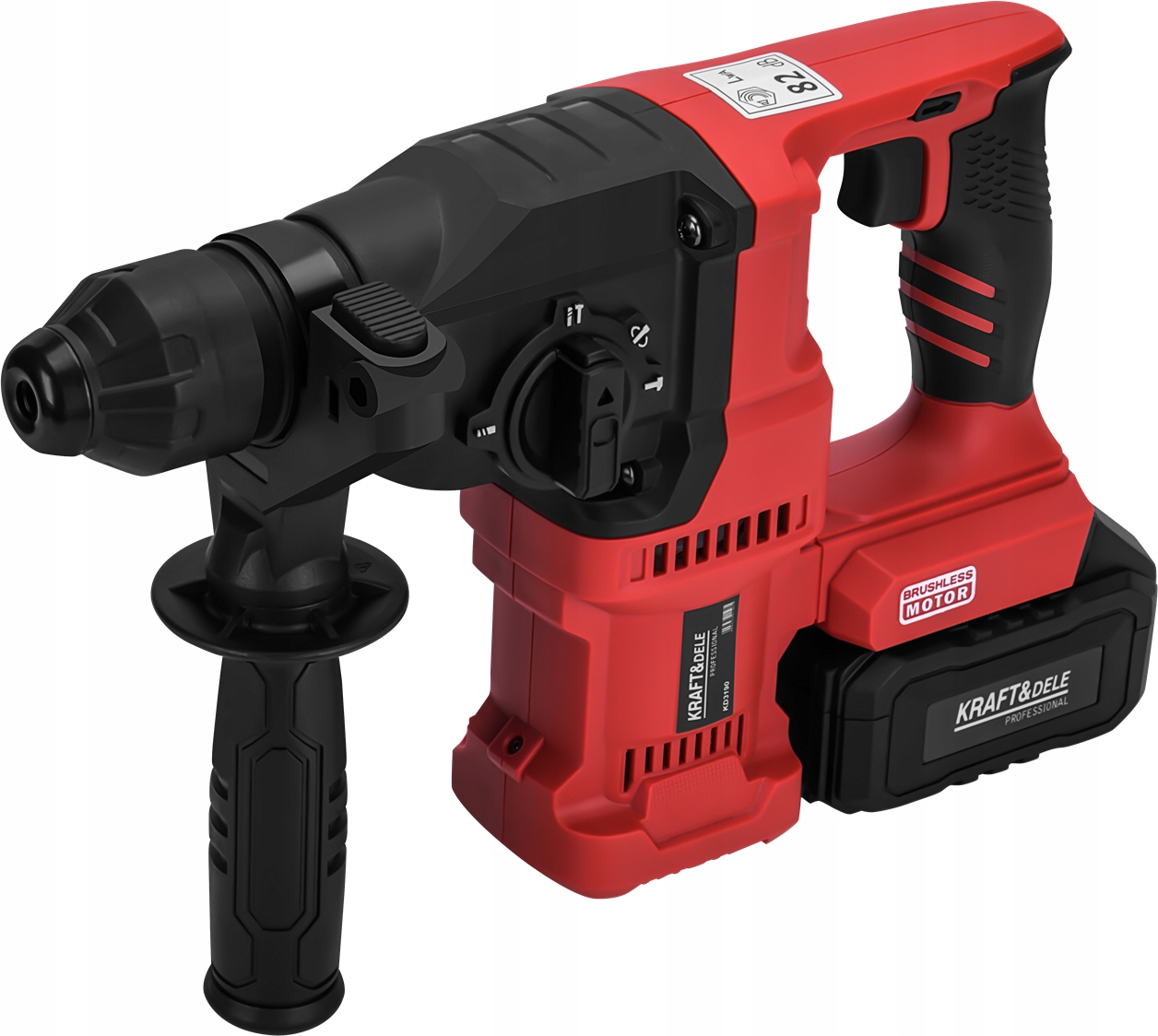 MŁOT UDAROWY AKUMULATOROWY 21V 3.5J SDS+ BEZSZCZOTKOWY 2x4AH WALIZKA KD3190